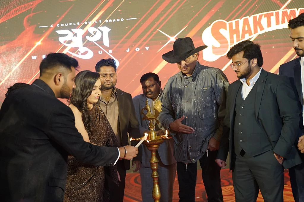 Ceremonial lamp lighting at the Khush and Shaktimaan launch