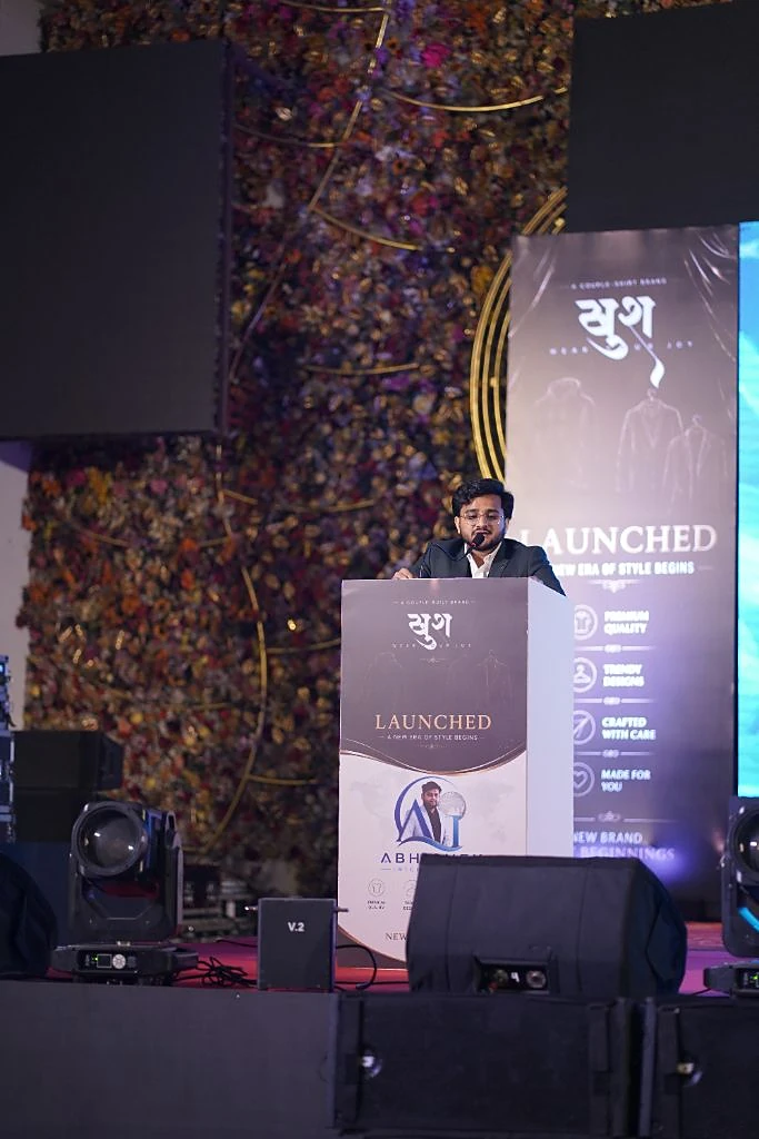 Mujahid Azimabadi on the Khush launch stage
