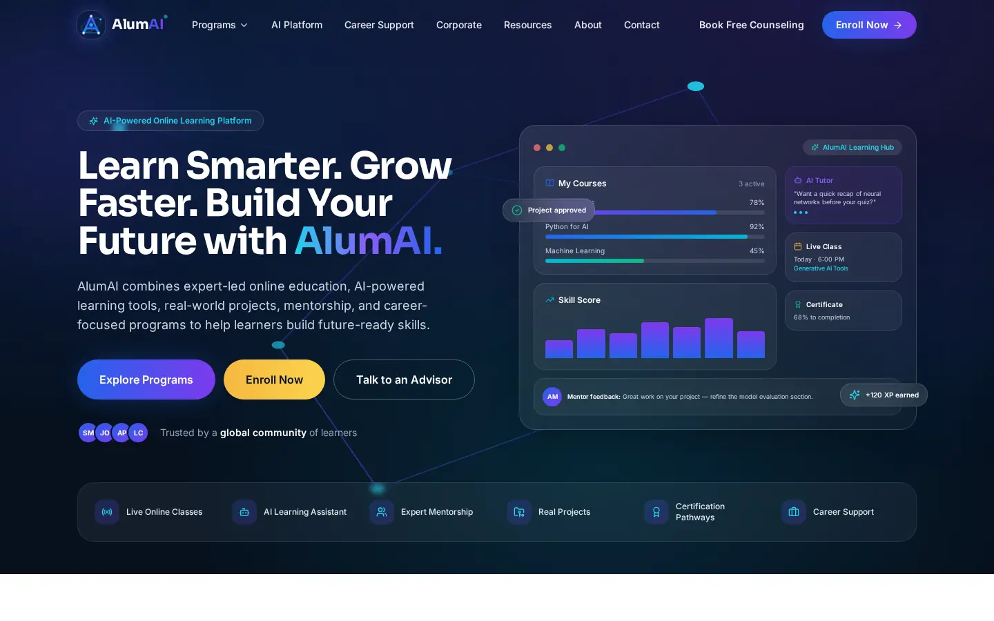 AlumAI website — homepage