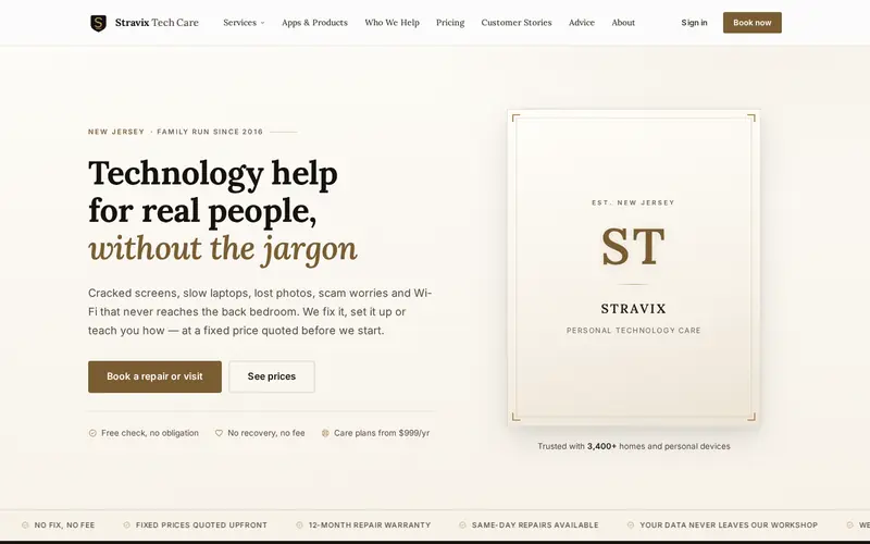 Screenshot of Stravix Technologies