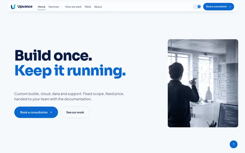 Screenshot of Upvance Technologies